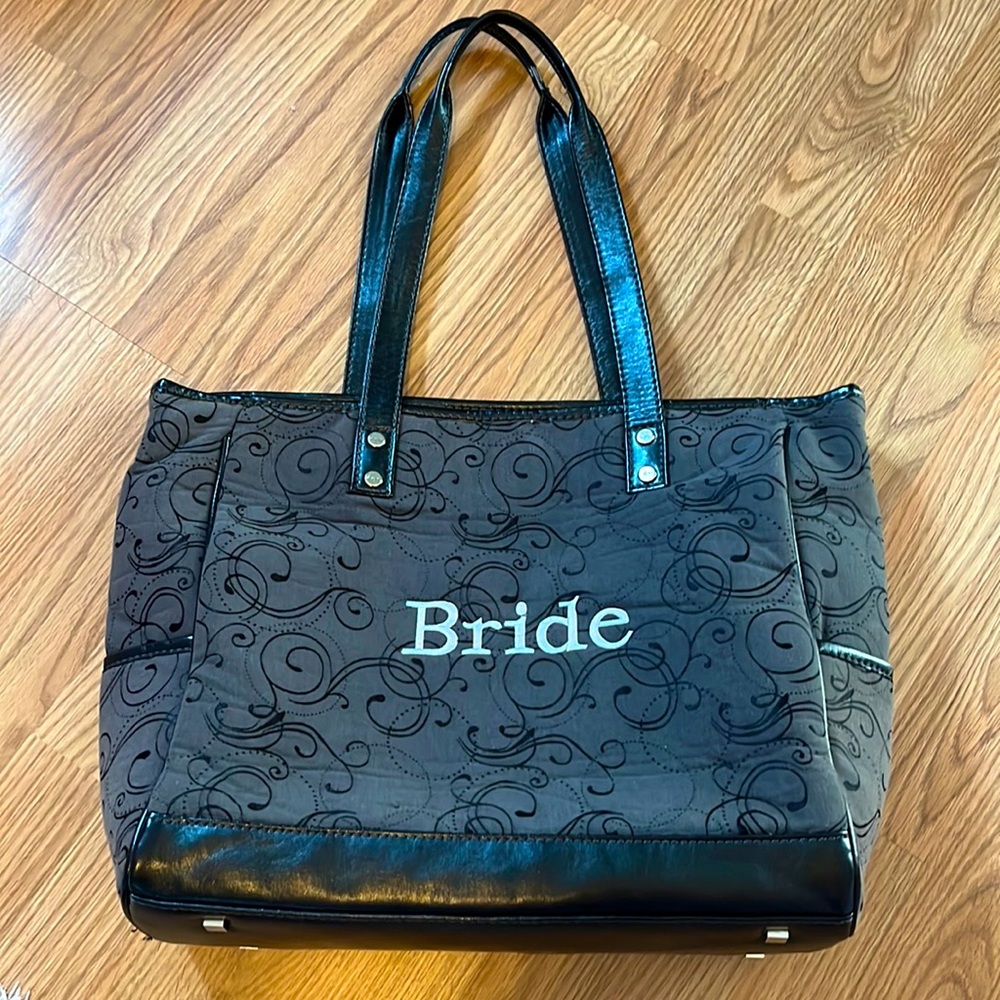 Black BRIDE Tote Bag